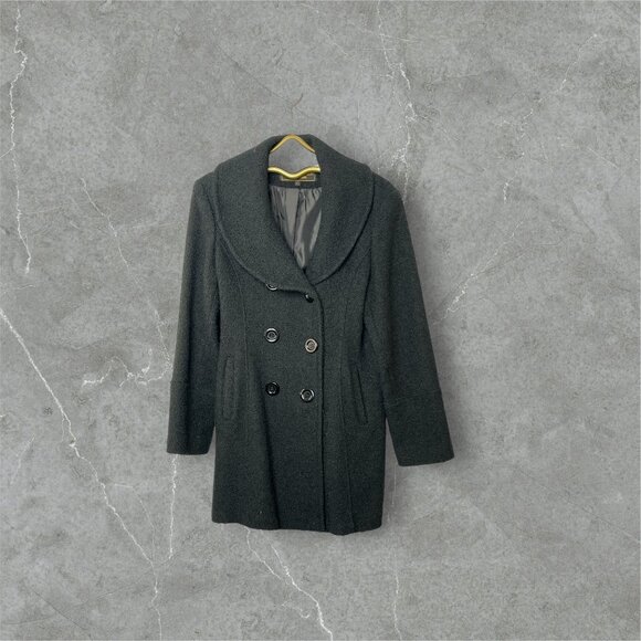 Marvin Richards Jackets & Blazers - Marvin Richards New York Womens Double-Breasted Wool Blend Coat Large Black